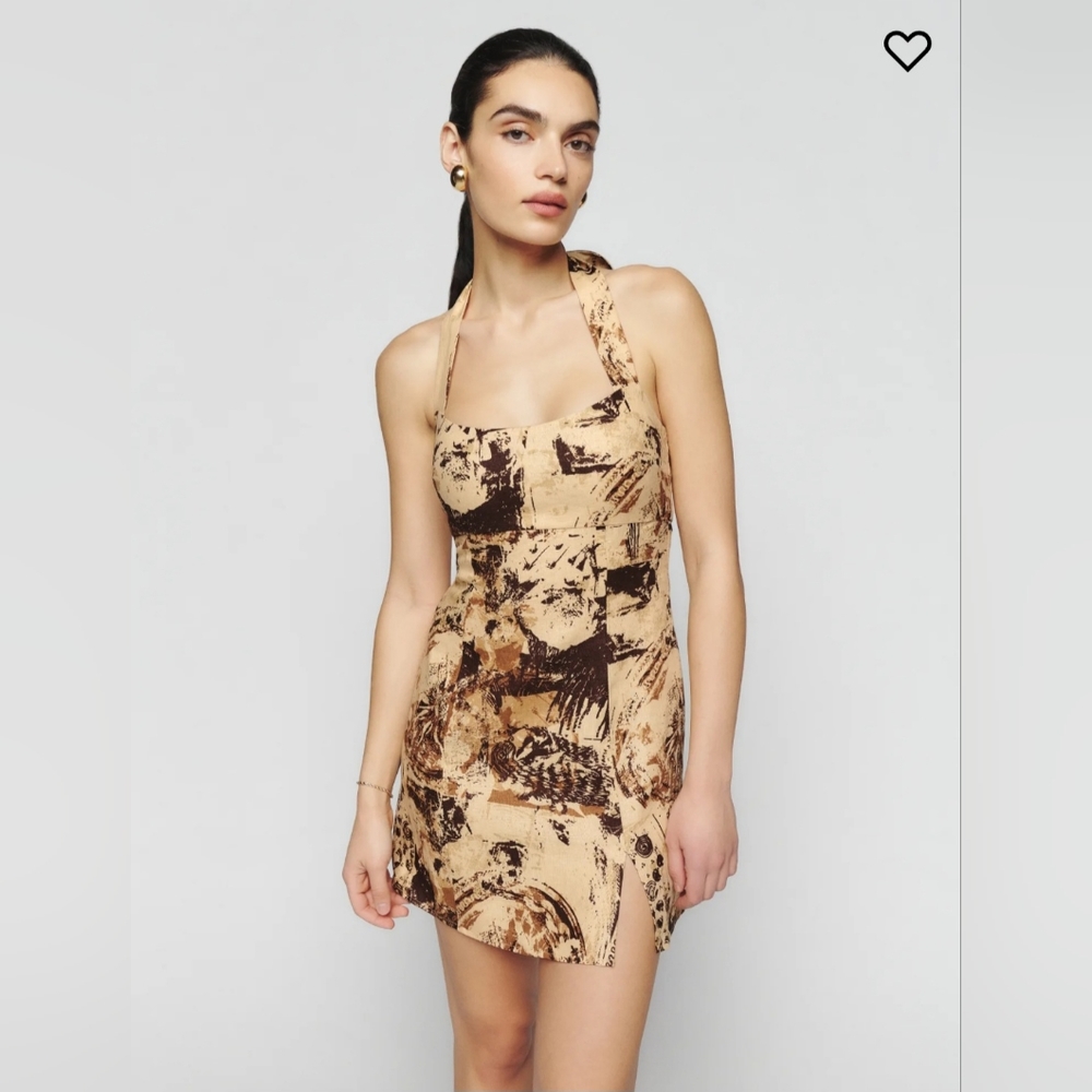 🔥🔥🔥Reformation Isha Linen Mini Dress Size 0